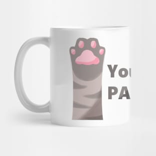 PAWesome Black Striped Paw Mug